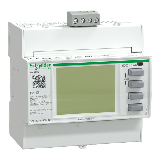[SCHMETSEPM3255] PowerLogic - centrale de mesure - PM3255 - modulaire - mémoire - Modbus