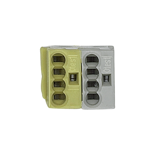 [SCHMTN689702] KNX - borne de bus - jaune/blanche - pour câbles rigides Ø0,6…0,8mm - 2x4 bornes