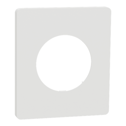 [SCHS920802] Odace Architecte - plaque de finition 1 poste - couleur Blanc craie