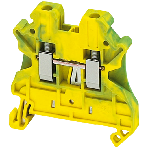 [SCHNSYTRV22PE] Borne à vis - pour conducteur de protection - 2 points - 2,5mm² - vert/jaune