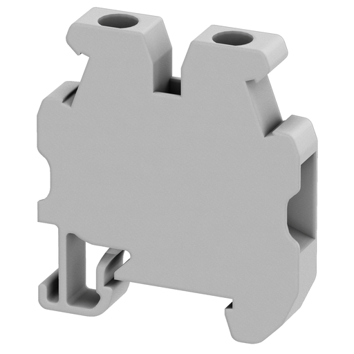 [SCHNSYTRV42M] Borne à vis mini - pour rail DIN 15mm - passant - 2 points - 4mm² - gris