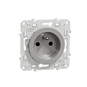 [SCHS530049] Odace 2011 - prise de courant 2P+T alu - 4 connexions rapides par pôle