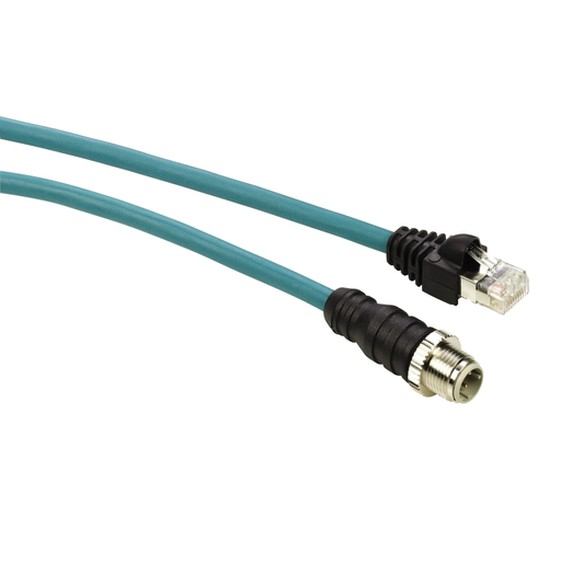 [SCHTCSECL1M3M1S2] câble Ethernet - cordon droit - IP67 - M12/RJ45 - 1 m - CE/UL