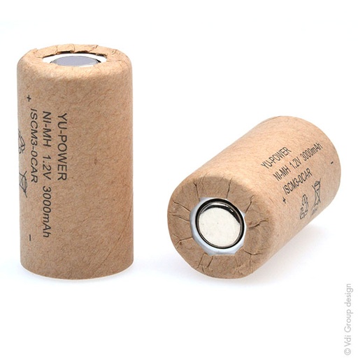 [ENIACH9222] Accumulateur(s) Accus Nimh industriels SC 1SCM3-0 Cartonné 1.2V 3000mAh