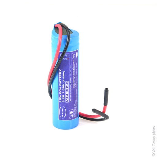 [ENIMGL9058] Batterie(s) Batterie Lithium Fer Phosphate 1S1P IFR18650 + PCM (4.8Wh) + fils AW