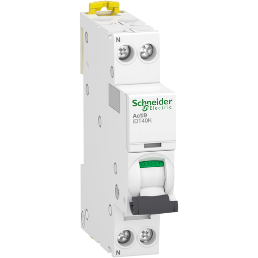 [SCHA9P71640] Acti9 iDT40K - Disjoncteur modulaire - 1P+N - 40A - Courbe C - 4500A/4,5kA
