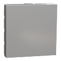[SCHNU986630] Unica - obturateur - 2 modules - Alu - mécanisme seul