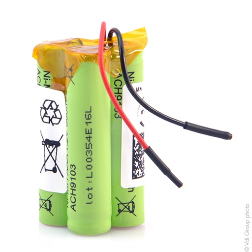 [ENIMGH00389] Pack(s) Batterie Nimh 3x AAA NX 3S1P ST3 3.6V 800mAh F90
