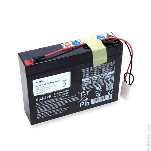 [ENIMMP28110] Unité(s) Batterie médicale rechargeable 1x ES 3 12R 1S1P ST1 12V 3Ah Mlx