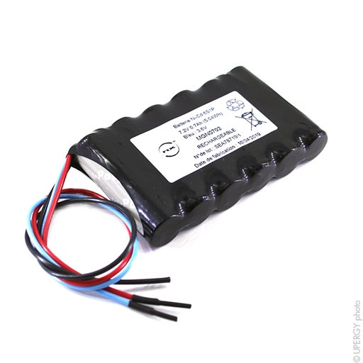 [ENIMGN0702] Pack(s) Batterie Nicd 6x AA 6S1P ST1 7.2V 700mAh F200