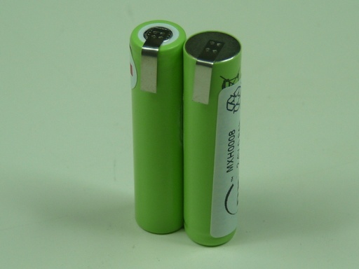 [ENIMXH0008] Pack(s) Batterie Nimh 2x AAA NX 2S1P ST1 2.4V 800mAh T2