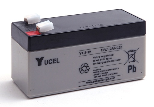 [ENIAMP9272] Unité(s) Batterie plomb AGM YUCEL Y1.2-12 12V 1.2Ah F4.8