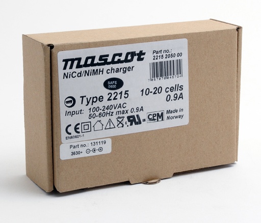 [ENICEN5123] Unité(s) Chargeur NiCd/NiMH 10 à 20 cellules/0.9A 110-230V Mascot 2215