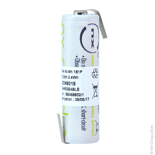[ENIACH9018] Accumulateur(s) Accus Nimh industriels AA NX READY 1.2V 2000mAh HBL