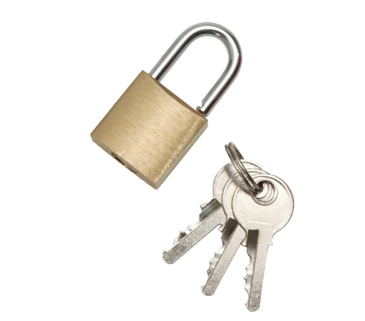 [CATAL-216] Cadenas de consignation en laiton sans coque 15mm Ø 3mm.