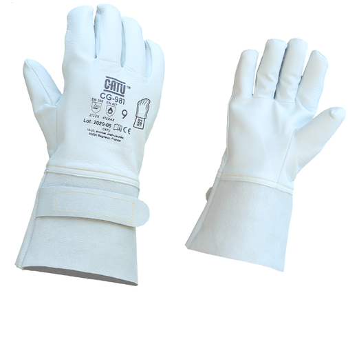 [CATCG-981-09] Surgants en cuir pour gants isolants, domaine BT taille 9