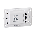 [SCHMGU506418] Unica - prise rasoir livrée avec support de fixation zamac - 3 mod - blanc