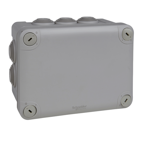 [SCHENN05007] Mureva Box, boite de dérivation IP55 + embouts 150x105x80, gris