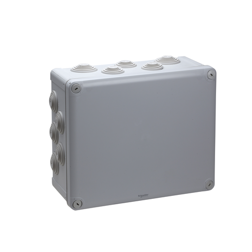 [SCHENN05017] Mureva Box, boite de dérivation IP55 + embouts 275x225x120, gris