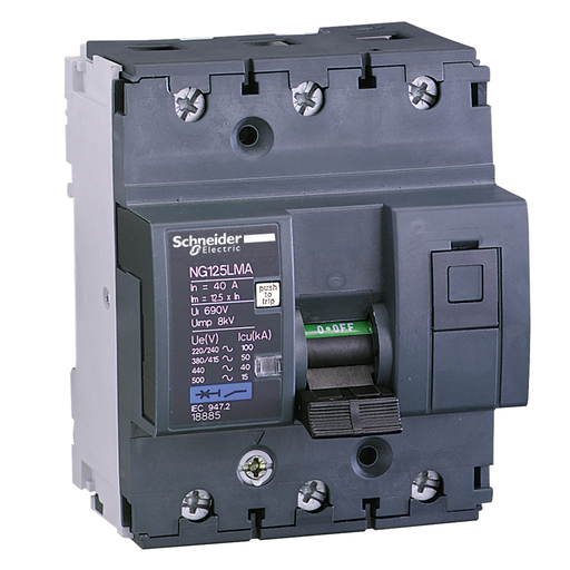 [SCH18884] Acti9 NG125LMA - Disjoncteur moteur - 25A - 3P 3d - déclencheur mag