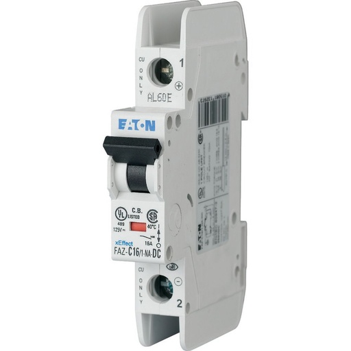 [EAT113759] Disjoncteur FAZ-DC, 10A, 1P, 15kA (IEC/EN 60947-2), 10 (UL489) kA, UL, courbe C