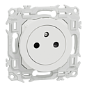 [SCHS920052] Odace - prise 2P+T affleurante - bornes automatiques - blanc craie