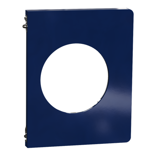 [SCHS933800] Odace Architecte - plaque de finition latérale - Bleu émaillé