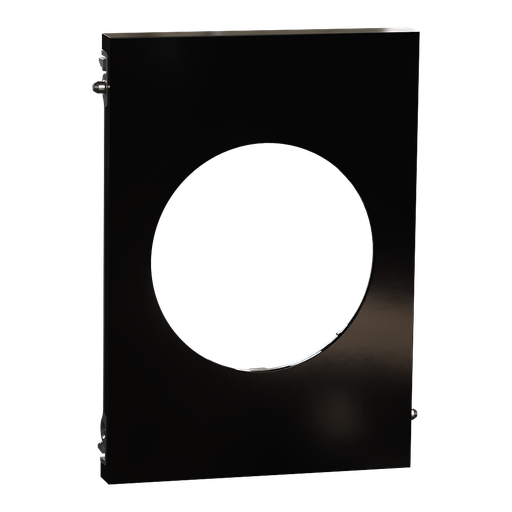 [SCHS935801] Odace Architecte - plaque de finition centrale - Noir émaillé