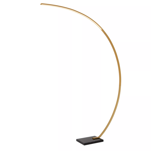 [LUC44700/11/02] CURVE Lampadaire a.-Or Mat.-LED Dimm.-15W-2700K
