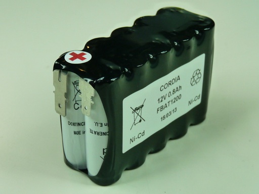 [ENIMGN0476] Pack(s) Batterie Nicd FBAT1200 12V 0.8Ah