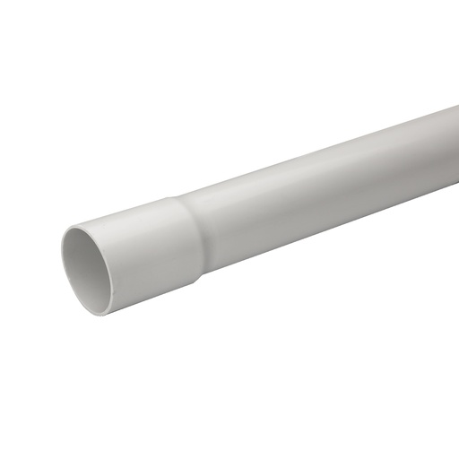 [SCHIMT50650] Mureva Tube - conduit rigide tulipé PVC gris - Ø50mm/3m - au mètre linéaire