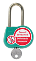 [CATAL230V00] Cadenas vert anse 50mm diamètre 6mm clé à définir.