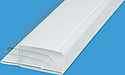 [UNV832117] Conduit rectangulaire PVC rigide 55 x 110 mm, équivalent D 100 mm, long 3 m