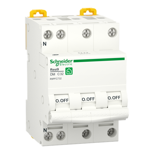 [SCHR9PFC732] Resi9 - disjoncteur modulaire - 3P+N - 32A - courbe C - peignable