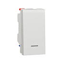 [SCHNU310318S] Unica - va-et-vient lum témoin - 10A - connex rapide - 1 mod - Blanc - méca seul
