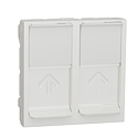 [SCHNU942018] Unica - prise pour 2 RJ45 S-One - 2 mod - Blanc - méca seul