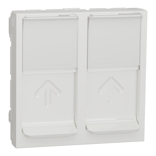 [SCHNU942018] Unica - prise pour 2 RJ45 S-One - 2 mod - Blanc - méca seul