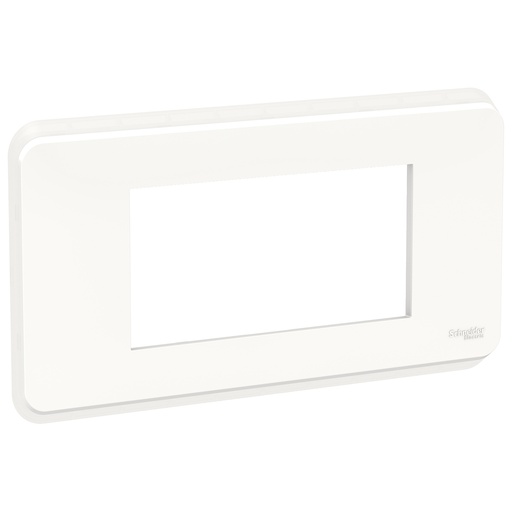 [SCHNU411418] Unica Pro - plaque de finition - Blanc - 4 modules
