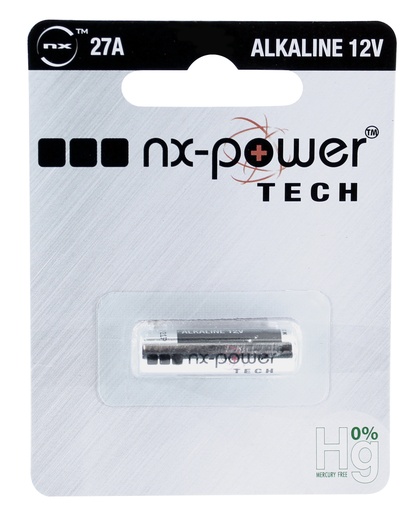 [ENIPCA9041] Blister(s) x 1 Pile alcaline blister x1 27A Nx-Power Tech 12V 21mAh