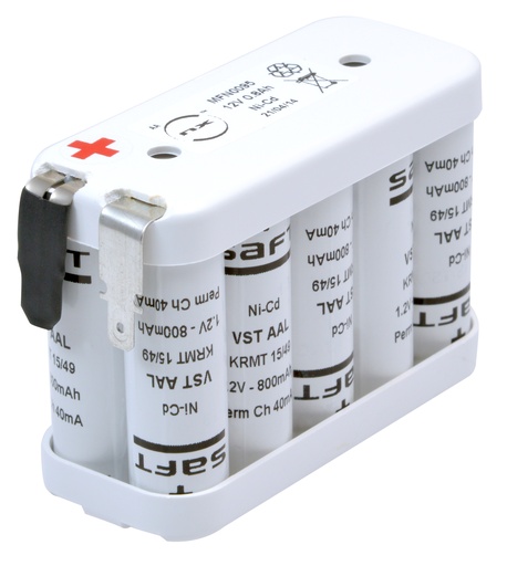 [ENIMFN0095] Batterie(s) Batterie Nicd 10xVST AA 10S1P HT ST2 12V 800mAh FASTON 6.3mm(+) 4.8m