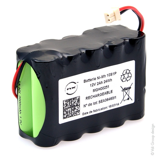 [ENIMGH00251] Batterie(s) Batterie Nimh 10x AA 10S1P ST2 12V 2Ah MOLEX