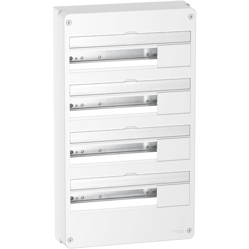 [SCHR9H18404] Resi9 - Coffret en saillie Blanc (RAL 9003)- 4 rangées de 18 modules