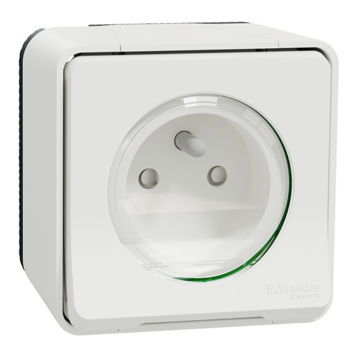[SCHMUR39030] Mureva Styl - Prise de courant 2P+T - saillie - IP55 IK08 - connex auto - blanc