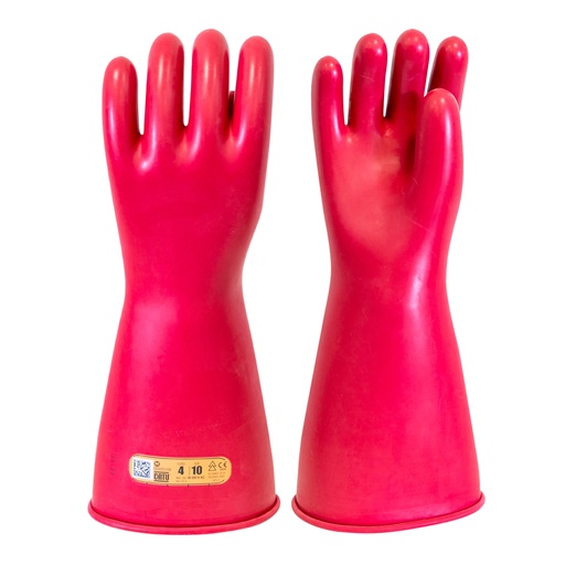 [CATCG-4-10-NR] gants isolants cei classe 4 taille 10 rouge