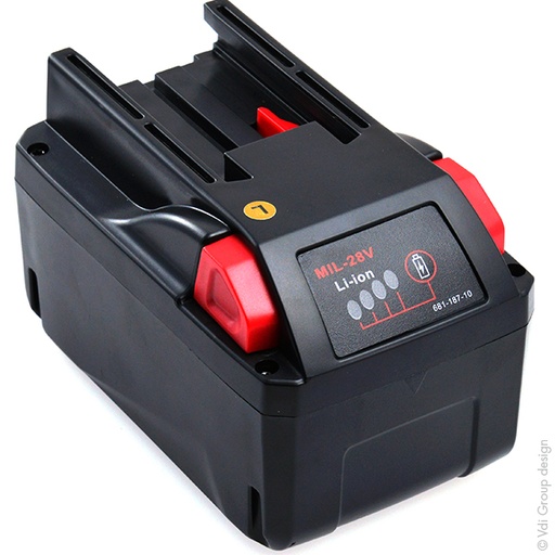 [ENIAML9082] Batterie(s) Batterie outillage électroportatif compatible Milwaukee M28 B5 28V 3