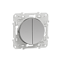 [SCHS530216] Odace 2011 - double poussoir - aluminium  - connexion rapide