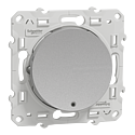 [SCHS530276] Odace 2011 - poussoir lumineux - aluminium - 10A - voyant LED bleu 0,15mA
