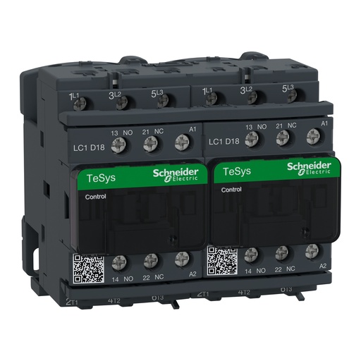 [SCHLC2D18P7] TeSys LC2D - contacteur inverseur - 3P - AC-3 440V - 18A - bobine 230Vca