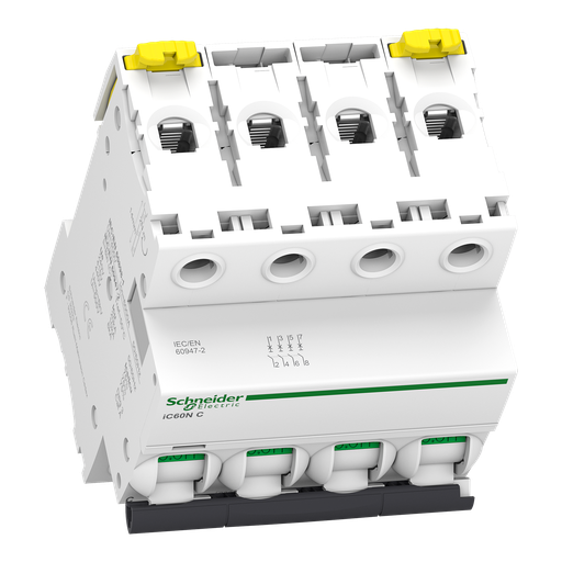 [SCHA9F77410] Acti9 iC60N - Disjoncteur - 4P - 10A - Courbe C - 400Vca - 6000A/10kA