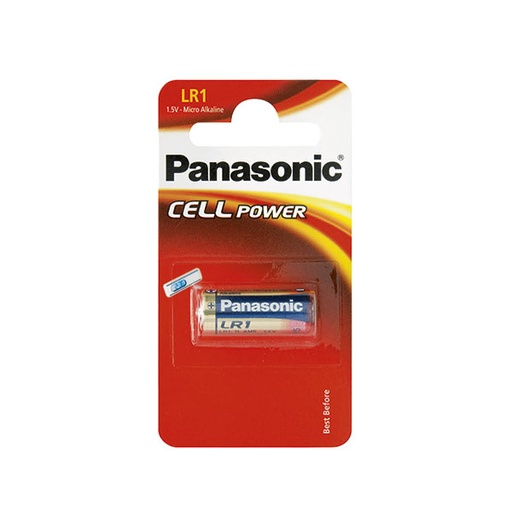 [ENIPCA6405] Blister(s) x 1 Pile alcaline blister x1 Panasonic LR1 - N 1.5V 907mAh